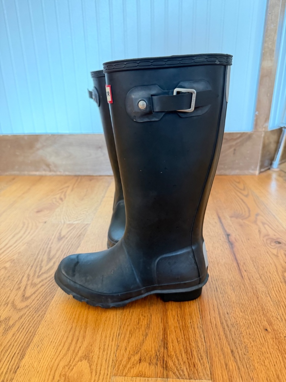 Hunter Original Kids' Classic Rain Boot in Black (Little Kid/Big Kid: Size US 1) - Picture 8 of 11